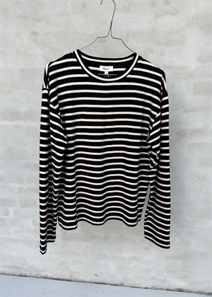 Nete stripe bluse Navy/Offwhite Boii Studios 